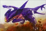  desert dragon epic garchomp kumo_(kaede) no_humans pixiv pokemon sexual_dimorphism sharp_teeth spikes tail 