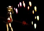  blonde_hair darkness fechirin flandre_scarlet hat laevatein red_eyes touhou wings 