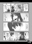  comic genderswap kadoseara kyonko monochrome suzumiya_haruhi_no_yuuutsu suzumiya_haruhiko taniguchi_(female) translation_request 