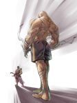  bandage bandages barefoot capcom fingerless_gloves gloves headband male metalzigzag muscle perspective ryu ryuu_(street_fighter) sagat short_hair street_fighter street_fighter_ii 