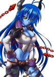  asmodeus_(shinrabansho) blue_hair blue_skin horns shinrabansho 