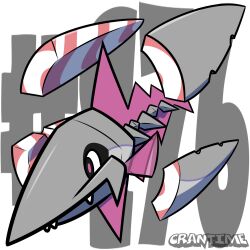  animal_focus artist_name black_eyes closed_mouth commentary crantime fangs fillet_away_(pokemon) full_body no_humans pink_pupils pokedex_number pokemon pokemon_(creature) pokemon_focus pokemon_move shedding solo transparent_background veluza 
