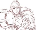  metroid monochrome ponytail power_armor samus_aran varia_suit yinza 