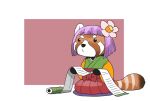  animalization hieda_no_akyuu onikobe_rin red_panda touhou 