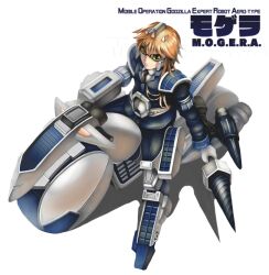  1girl armor black_jacket black_necktie black_suit brown_eyes brown_hair commentary_request drill from_above full_body glasses gloves godzilla_(series) hair_ornament holding jacket looking_at_viewer mecha_musume moguera motor_vehicle motorcycle necktie on_motorcycle personification short_hair simple_background sitting solo suit tinted_eyewear tushuzhu white_background white_gloves yellow-tinted_eyewear 
