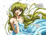  blonde_hair desire_(c&#039;s_ware) green_eyes long_hair naked_sheet small_breasts tajima_nao tina_(desire) very_long_hair 