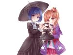  2girls amari_akari eyepatch girlfriend_(kari) gothic_lolita lolita_fashion multiple_girls tagme umbrella 