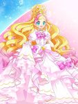  blonde_hair blue_eyes blush cure_flora dress gloves go!_princess_precure haruno_haruka long_hair magical_girl odango 