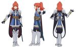  armor cape character_request character_sheet knight redhead sword tales_of_vesperia 