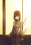  ghost highres mzd421 necktie saki school_uniform short_hair skirt solo touyoko_momoko 