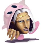  crossover fusion heart jojo_no_kimyou_na_bouken kassi kirby kirby_(series) lipstick nintendo parody solo vanilla_ice what 