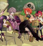  blue_eyes demon disgaea disgaea_3 gig grey_hair pink_eyes pink_hair raspberyll red_eyes redhead revya soul_nomad 