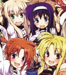  bad_id blush boshinote fang fate_testarossa mahou_shoujo_lyrical_nanoha open_mouth takamachi_nanoha tsukimura_suzuka 