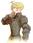  1boy ahoge armor blonde_hair final_fantasy final_fantasy_tactics rabbitlovesick ramza_beoulve solo white_background 