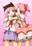  gakkou_gurashi! highres kaname_madoka ko_sakura mahou_shoujo_madoka_magica takeya_yuki 