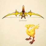  artist_name bow_(weapon) chocobo final_fantasy final_fantasy_tactics no_humans objectification pun rico_busalpa watermark weapon 