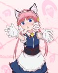  animal_ears cat_ears clarion commentary_request cyborg koukaku_no_pandora pink_hair twintails 