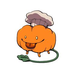  chef_hat creature creature_focus discount-supervillain hat no_humans pumpkin pumpkin_(steven_universe) smile solo steven_universe tail tongue tongue_out toon_(style) transparent_background 