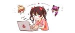  1girl commentary computer laptop love_live!_school_idol_project tagme veebu yazawa_nico 