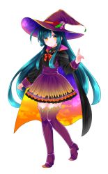  1girl absurdres black_cape black_shirt blue_hair boots bow bowtie cape edomura_niniko flower full_body gradient_clothes gradient_skirt hand_up hat hat_flower high_heel_boots high_heels highres indoors long_hair looking_at_viewer official_art orange_eyes print_cape purple_boots purple_hat purple_skirt red_bow red_bowtie red_flower red_rose rose shirt simple_background skirt sky_print smile solo standing standing_on_one_leg suspender_skirt suspenders thigh_boots touhoku_zunko transparent_background two-sided_cape two-sided_fabric very_long_hair voiceroid witch_hat yellow_skirt 
