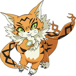  +_+ claws creature digimon digimon_adventure_tri. fur green_eyes lowres meicoomon no_humans official_art solo transparent_background uki_atsuya 