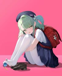  1girl alternate_costume long_hair randoseru school_uniform sunna_(zenless_zone_zero) zenless_zone_zero 