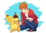  1boy buntatta detective_pikachu great_detective_pikachu:_the_birth_of_a_new_duo pikachu pokemon pokemon_(creature) tim_goodman 