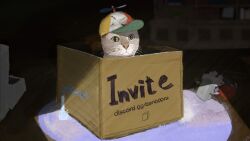  artxe bookshelf box cardboard_box cat danbooru_(site) faucet glass grape-flavored_blobcat hammer hat highres meta no_humans non-web_source pet_food procreate_(medium) propeller_hat sacabambaspis self-upload socks web_address yarn yarn_ball 