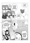  6+girls admiral_(kantai_collection) comic doraemon doraemon_(character) dual_persona english ikazuchi_(kantai_collection) inazuma_(kantai_collection) kantai_collection monochrome multiple_girls nagato_(kantai_collection) northern_ocean_hime shinkaisei-kan taihou_(kantai_collection) teruzuki_(kantai_collection) wangphing 