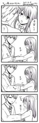  1boy 1girl 4koma ? comic dated highres hoshina_satoya original spoken_question_mark translation_request twitter_username 