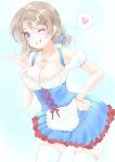  blue_eyes grey_hair short_hair watanabe_you wink 