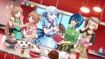  apron chocolate chocolate_cake chocolate_heart colored heart highres kitchen madobe_ai madobe_nanami madobe_tooko madobe_yuu microsoft os-tan windows_10 