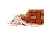  1girl amatsukaze_(kantai_collection) deco_(geigeki_honey) hairband kantai_collection kotatsu long_hair silver_hair sleeping smile table two_side_up 