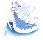  1girl cirno from_side gla highres profile solo touhou 