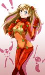  blue_eyes blush brown_hair evangelion:_2.0_you_can_(not)_advance hachisuzume_shijimi hair_ornament hairclip long_hair midriff navel neon_genesis_evangelion plugsuit rebuild_of_evangelion sachiel see-through shamshel shikinami_asuka_langley solo souryuu_asuka_langley test_plugsuit 