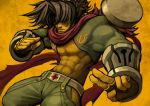  bang_shishigami karee male manly muscle nail ponytail scar scarf shishigami_bang short_hair 