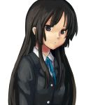  bad_id bangs black_eyes black_hair blunt_bangs hime_cut k-on! long_hair school_uniform shiba_murashouji solo 