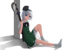  blue_eyes hairband katana konpaku_youmu ribbon short_hair silver_hair skirt sword touhou weapon 