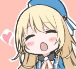  1girl :o atago_(kantai_collection) blonde_hair blush hat kantai_collection kata_meguma lowres open_mouth 