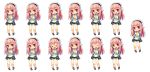  &gt;:( &gt;:3 &gt;:d &gt;:o &gt;_&lt; 6+girls :3 :d :o blush breasts chibi closed_eyes eyebrows headphones highres large_breasts long_hair looking_at_viewer multiple_girls nitroplus open_mouth pink_hair pom_pom_(clothes) red_eyes silver15 smile solo super_sonico tearing_up xd 