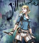  1girl blonde_hair breasts cleavage highres jill_valentine resident_evil resident_evil_5 short_hair solo 