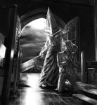  artist_request hat helmet highres male_focus muscle pyramid_head short_hair silent_hill_(movie) silent_hill_2 source_request sword weapon 