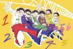  brothers matsuno_choromatsu matsuno_ichimatsu matsuno_juushimatsu matsuno_karamatsu matsuno_osomatsu matsuno_todomatsu osomatsu-kun osomatsu-san sextuplets siblings 