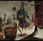  ... 2girls animal_ears belt bloomers blue_hair boots bunny_tail cage commentary covering_mouth crescent dress ear_grab eating extra high_heel_boots high_heels kine koto_inari letterboxed lifting_person long_hair mallet mochitsuki moon_rabbit multiple_girls rabbit rabbit_ears ringo_(touhou) seiran_(touhou) short_sleeves spoken_ellipsis star sword tagme tail touhou underwear watatsuki_no_yorihime weapon wide-eyed 