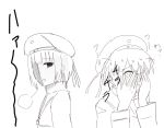  2girls covering_face embarrassed kantai_collection multiple_girls 