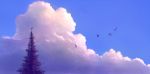  bird clouds nature no_humans original sakimori_(hououbds) scenery sky sunrise tree 