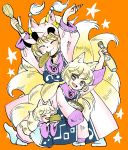  :d ^_^ animal_ears blonde_hair closed_eyes closed_mouth commentary_request fox_ears fox_tail hat komaku_juushoku long_sleeves open_mouth pillow_hat short_hair smile tail touhou wide_sleeves yakumo_ran younger 