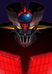  highres mazinger_z mazinger_z_(mecha) mecha nana_g shin_mazinger_shougeki!_z-hen simple_background solo super_robot 