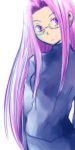  fate/stay_night fate_(series) glasses long_hair purple_eyes purple_hair rider very_long_hair violet_eyes 