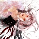  bad_id dress feathers hairband long_hair red_eyes rozen_maiden silver_hair suigintou wings 